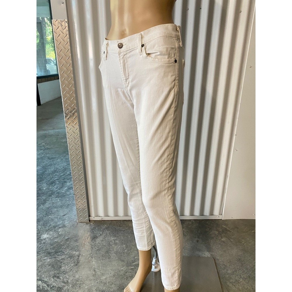 Citizens of Humanity Thompson White Skinny Jeans Womens 27 Mid Rise Stretch - Picture 3 of 10
